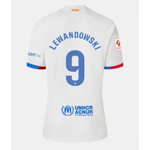 Barcelona Robert Lewandowski #9 Bortatröja Dam 2023-24 Kortärmad